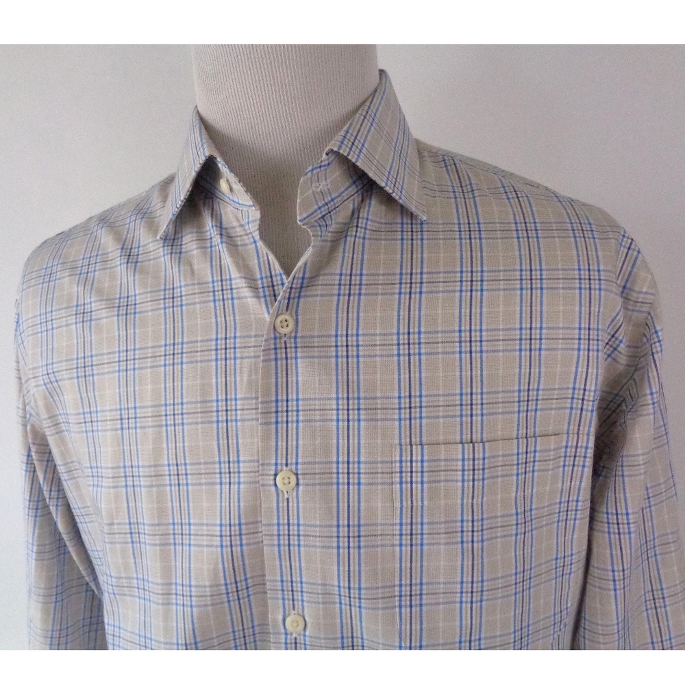 Peter Millar Large L/S Shirt Button Up Plaid